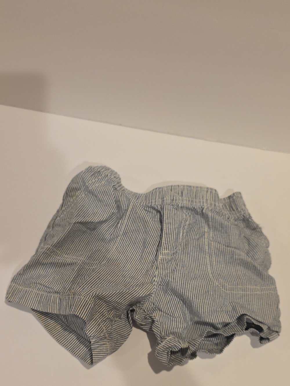 Carter's Navy and White Pinstripe Shorts 18m Conducter Shorts